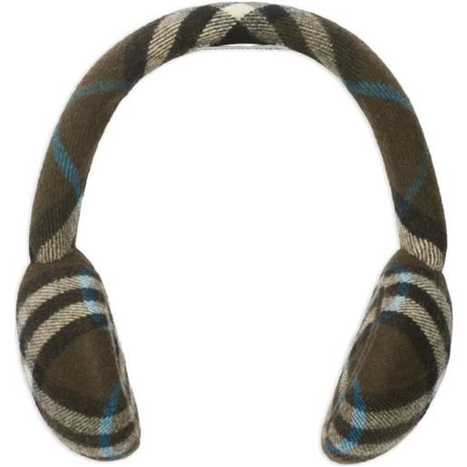 Burberry paraorecchie a quadri - marrone
