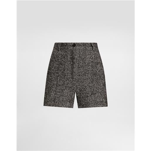 Dolce & Gabbana shorts in chevron misto lana