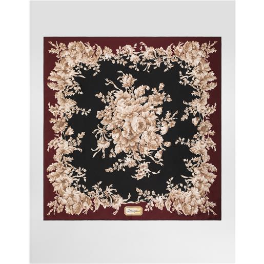 Dolce & Gabbana foulard 90x90 in twill di seta