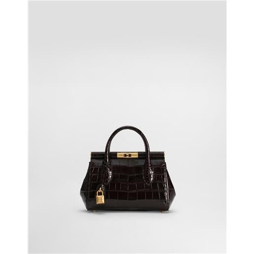 Dolce & Gabbana borsa day mini marlene in alligatore lucido