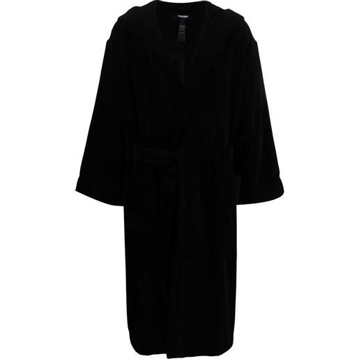 DSQUARED2 vestaglia con cintura - nero