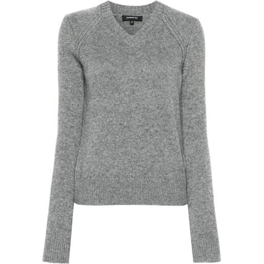 Barbara Bui maglione con scollo a v - grigio