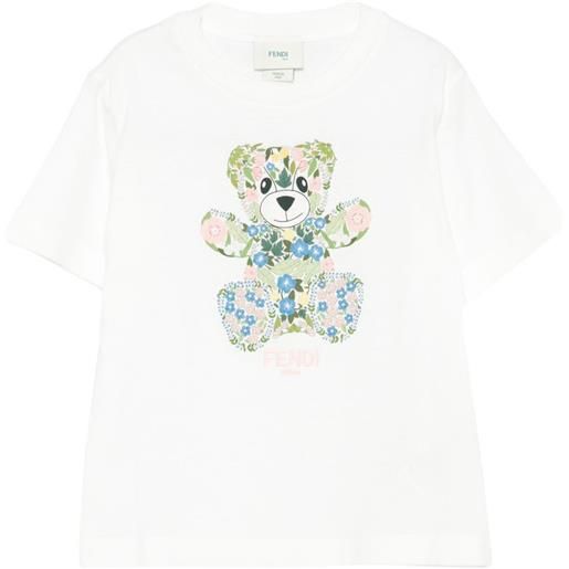 Fendi Kids t-shirt con stampa - bianco
