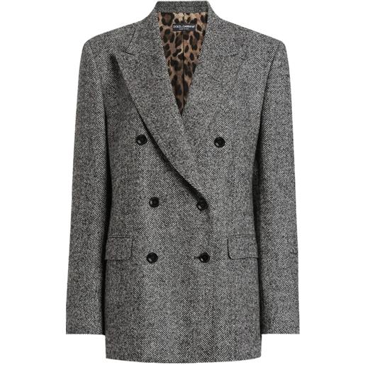 Dolce & Gabbana giacca doppiopetto - grigio