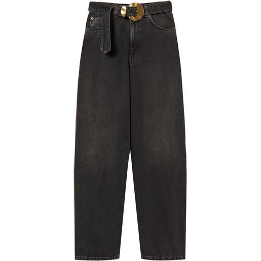 TWINSET jeans con fibbia - nero