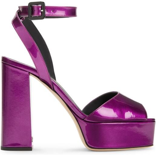 Giuseppe Zanotti sandali con plateau new betty 120mm - viola