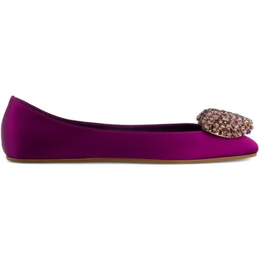 Giambattista Valli ballerine con decorazione - viola
