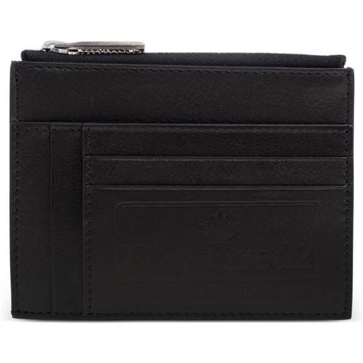 DSQUARED2 portacarte con zip - nero