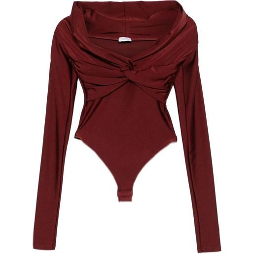 THE ANDAMANE body kandall con spalle scoperte - rosso