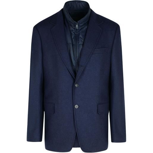 Fay giacca con revers a lancia - blu