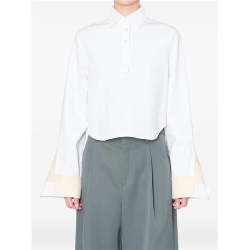 Kolor camicia con polsini a contrasto - bianco