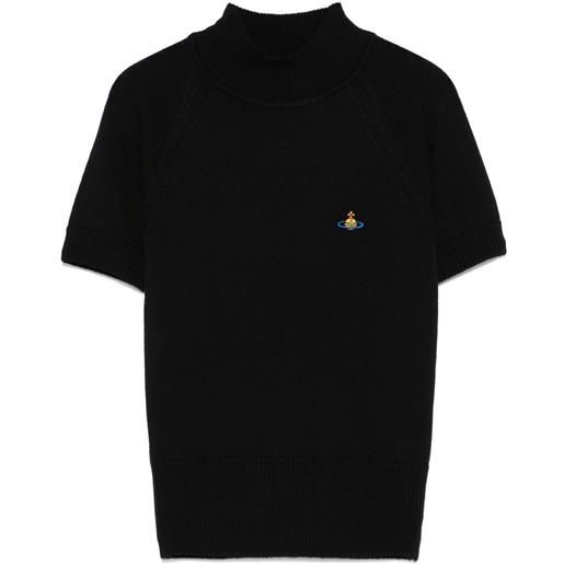 Vivienne Westwood top bea con collo a lupetto - nero