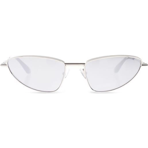 Alexander McQueen Eyewear occhiali da sole cat-eye - grigio