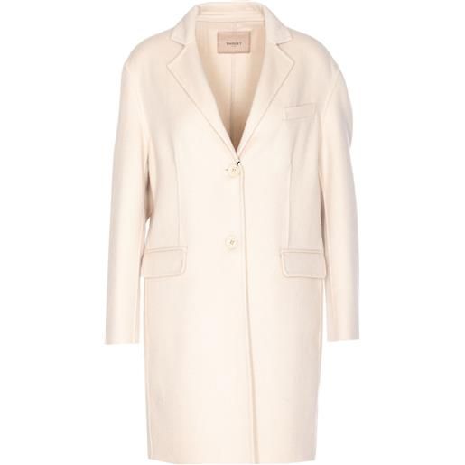 TWINSET cappotto monopetto - toni neutri