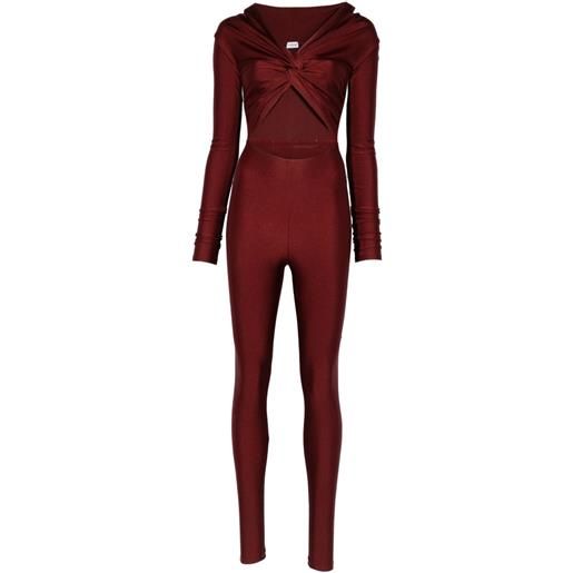 THE ANDAMANE tuta intera con dettaglio cut-out - rosso