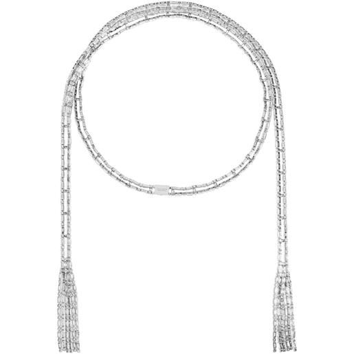 DSQUARED2 collana con nappa - grigio