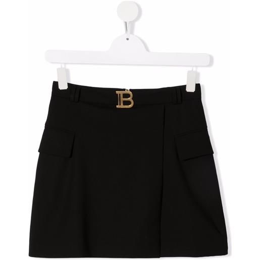 Balmain Kids gonna con placca logo - nero
