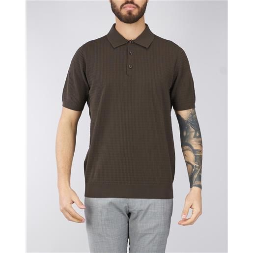 JEORDIE'S polo moro jacquard in cotone