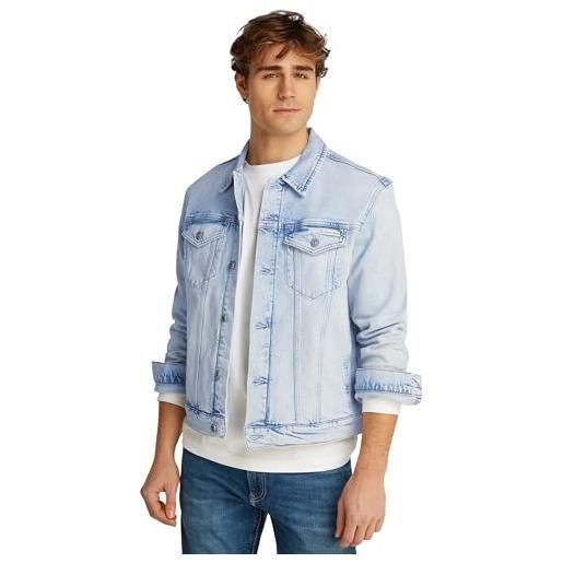 Calvin Klein uomo giacca in jeans slim fit, blu (denim light), xs