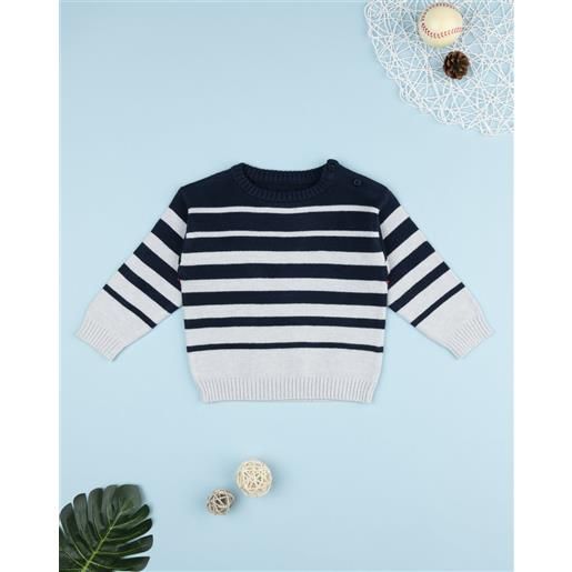 Prénatal maglia bimbo rigata blu/grigio