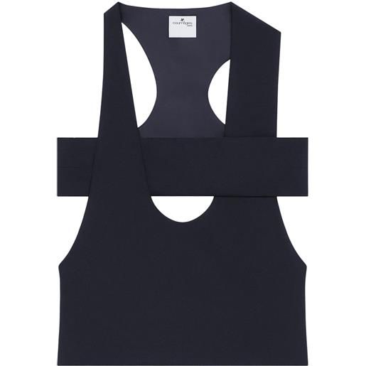 Courrèges canotta infinity - blu