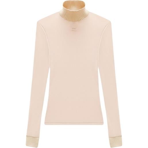 Courrèges top reedition seconda pelle - toni neutri