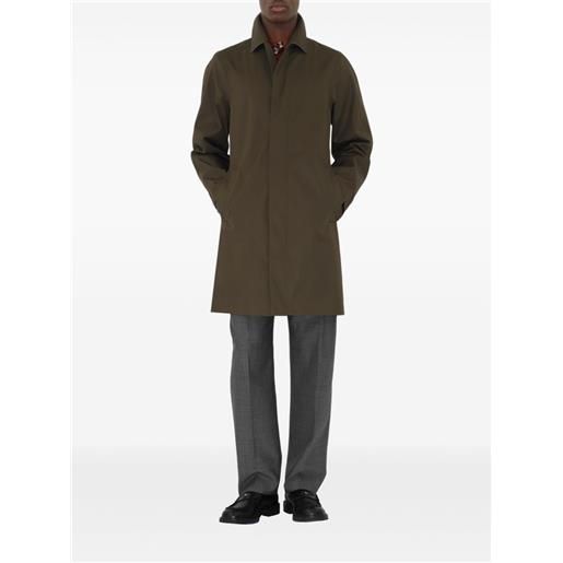 Burberry cappotto monopetto - verde