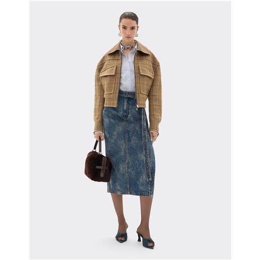 Ferrari blouson in tartan di lana - female giacche espresso 38