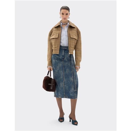 Ferrari blouson in tartan di lana - female giacche espresso 42