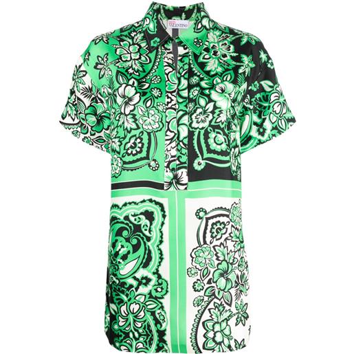 RED Valentino blusa con stampa - verde