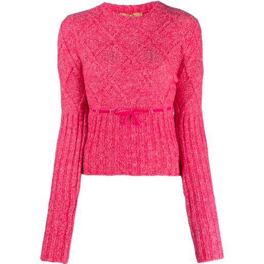 CORMIO maglione con ricamo a fiori - rosa