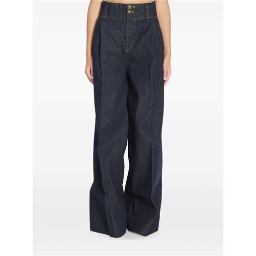 ZIMMERMANN jeans hypnotic a vita alta - blu