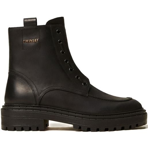 TWINSET stivali chunky - nero