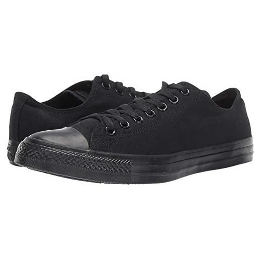 Converse chuck taylor all star - scarpe da ginnastica basse, nero/bianco, 12 women/10 men