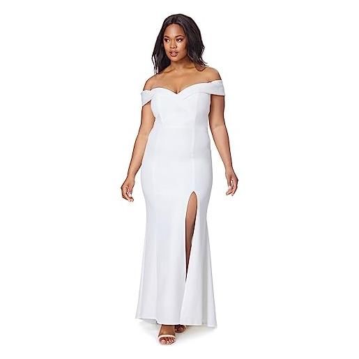 Jarlo London bella bardot maxi dress, navy, 44 women's