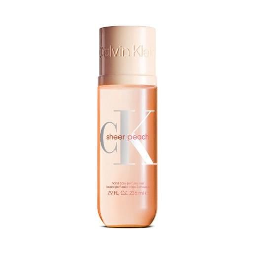 Calvin Klein ck sheer peach hair & body perfume mist 236 ml - 236 ml