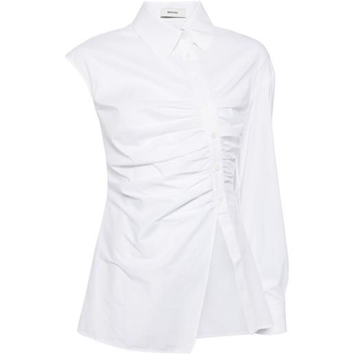 Besfxxk camicia asimmetrica - bianco