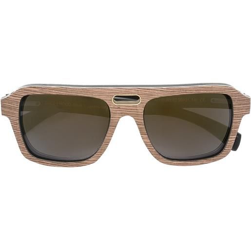 Gold And Wood occhiali da sole 'ashbury' - marrone