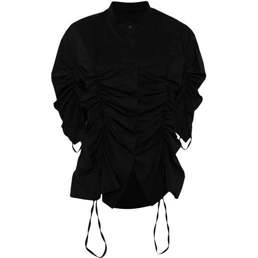 Besfxxk camicia con ruches - nero