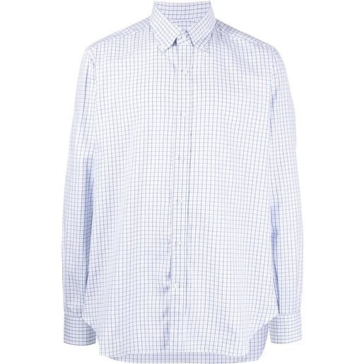 Luciano Barbera camicia a quadri - blu