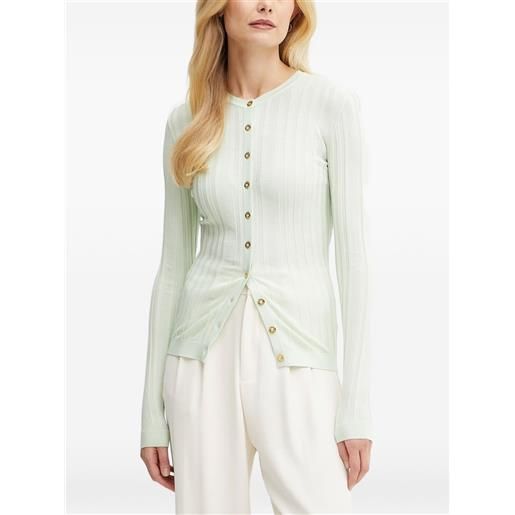 Elisabetta Franchi cardigan a coste - verde