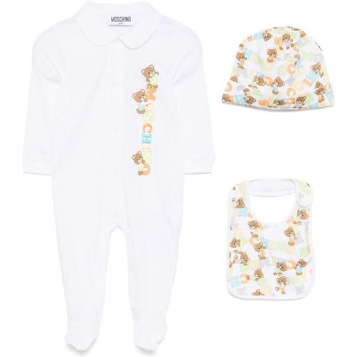 Moschino Kids tutine con stampa grafica (3 pezzi) - toni neutri