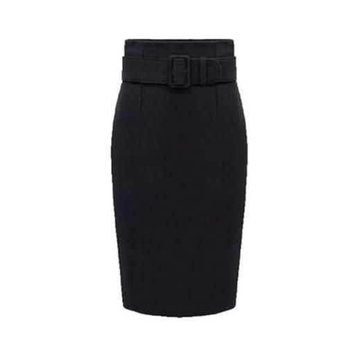 SLOKFV5 gonna gonna a tubino al ginocchio da donna autunno inverno gonna longuette aderente in lana da ufficio con linea sotto il ginocchio spiaggia