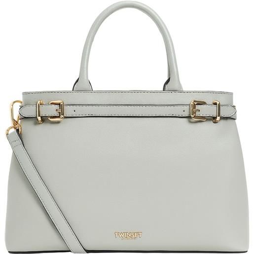 TWINSET borsa shopper con fibbie e tracolla