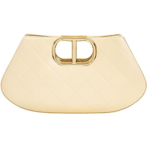 TWINSET borsa a mano trapuntata con manico gioiello twinset