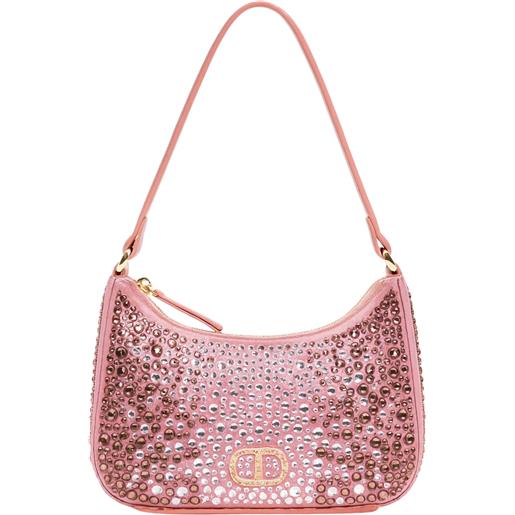TWINSET borsa hobo con strass