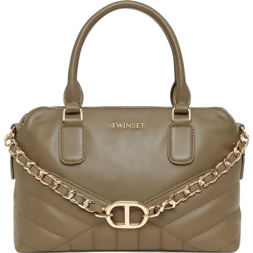 TWINSET borsa a mano twinset trapuntata con catena decorativa