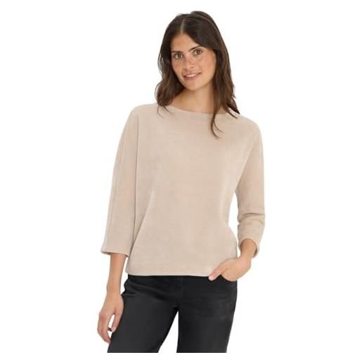 Cecil 3227760 maglietta a coste, oat milk beige, xxl donna