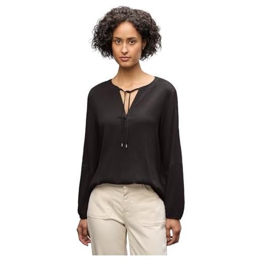 Street One 3412104 tunica strutturata con nastro, marrone scuro, 42 donna
