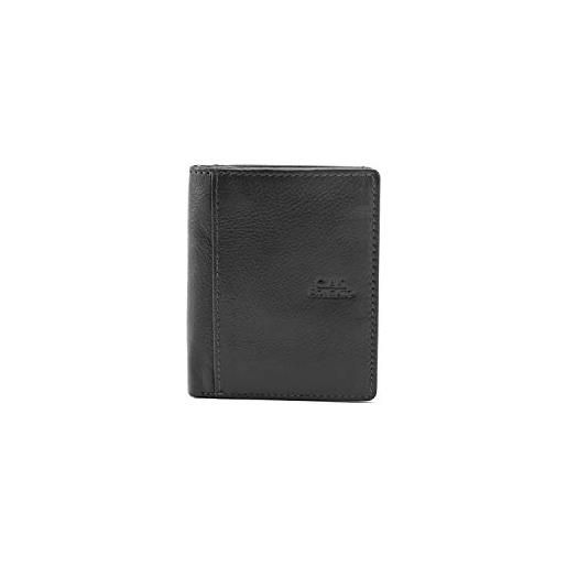 Ciak Roncato portafoglio uomo slim piccolo Ciak Roncato tasconcino nero pelle porta banconote porta carte di credito con rfid